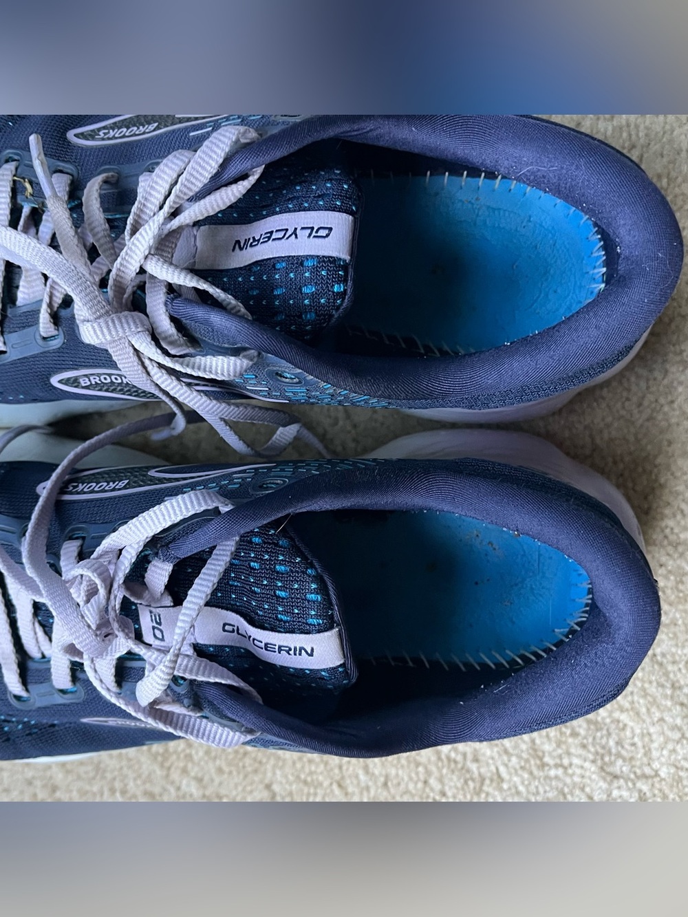 Brooks Women’s Blue Glycerin 20 Running Shoes - Size 10.5M - GUC - #1203691B499 - Picture 7 of 10